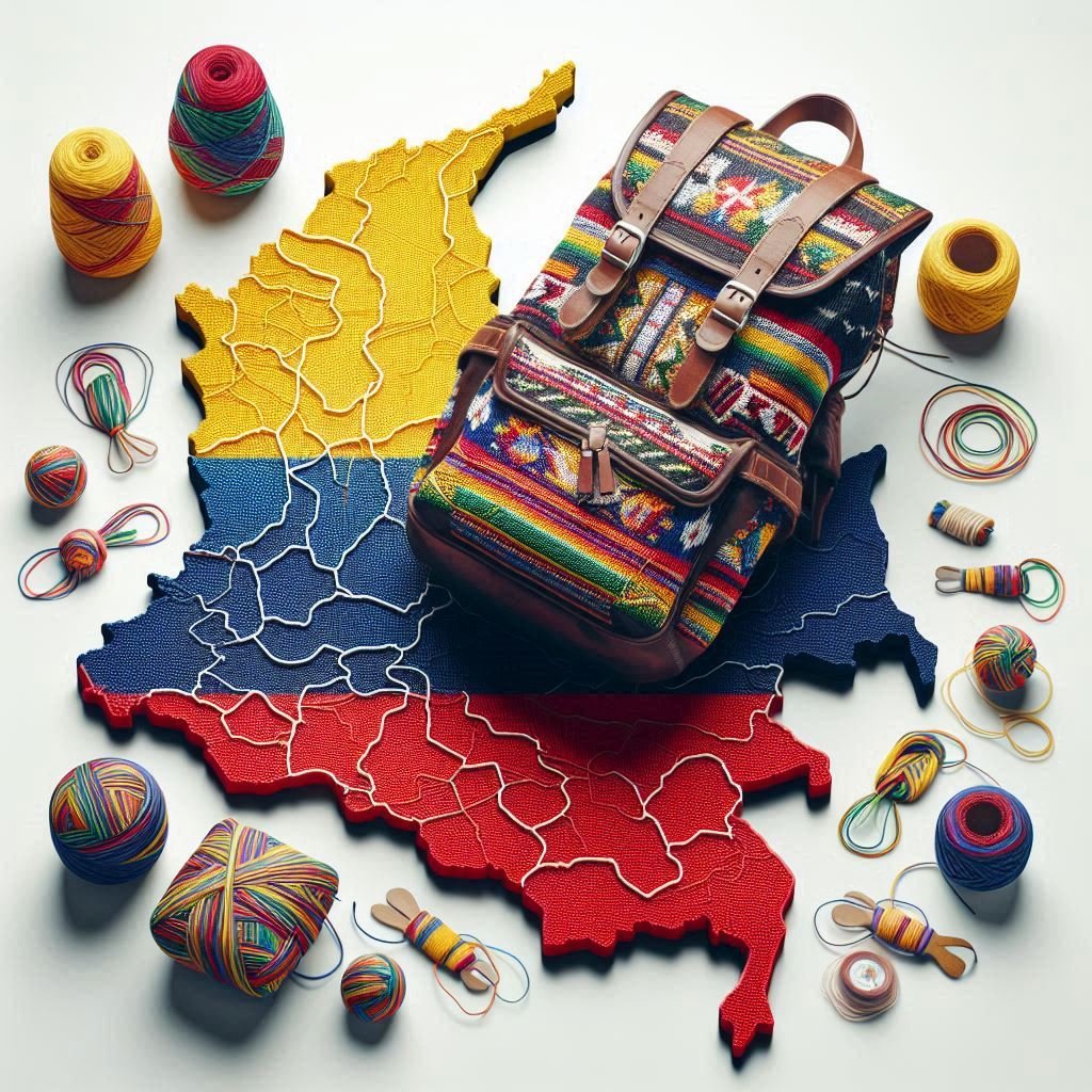 Colorful_Colombian_Map_Where Wayuu_People_Come_From_and_Colombian_Backpack